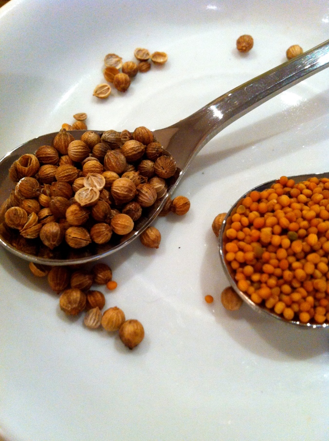 Coriander & Mustard seeds